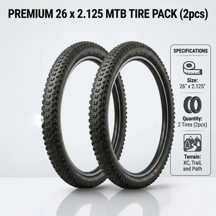 Lot de 2 pneus de VTT 29/27