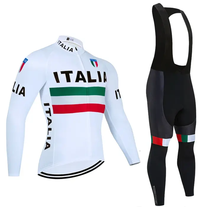 Ensemble de maillot et pantalon de cyclisme d'hiver