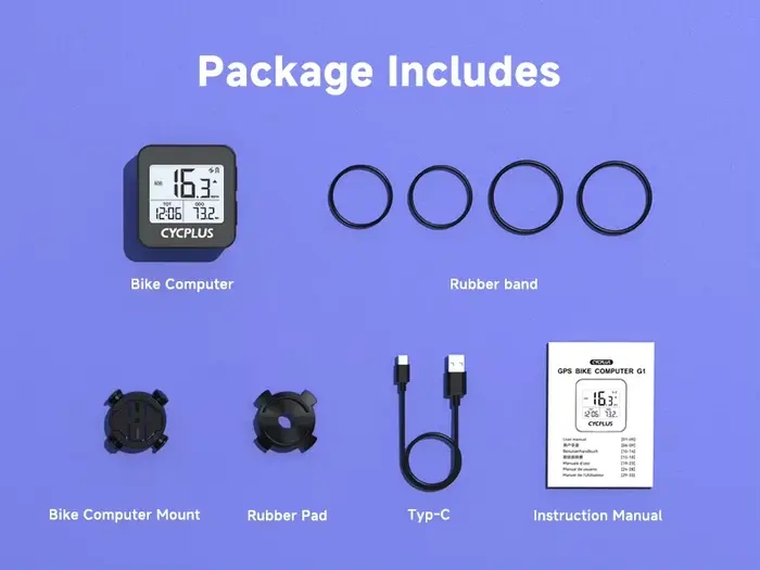 CYCPLUS G1 ordinateur de vélo GPS compteur de vitesse sans fil accessoires de vélo étanche cyclisme