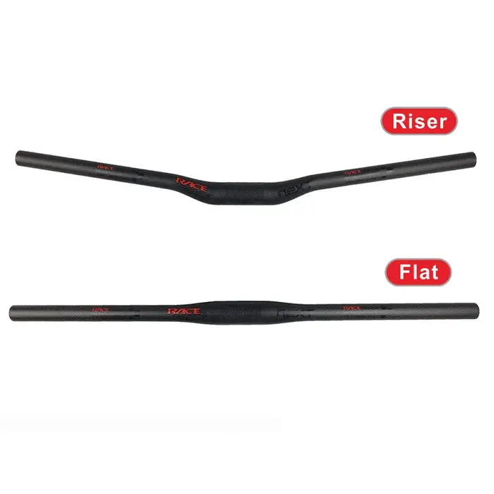 Race Face NEXT VTT 3K fibre de carbone plat Horizontal guidon de vélo en carbone pièces de vélo vtt