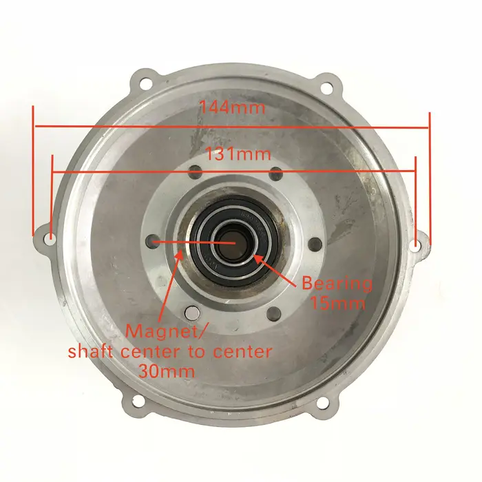 Pour moteur à moyeu engrené 350W/500W et couvercle arrière