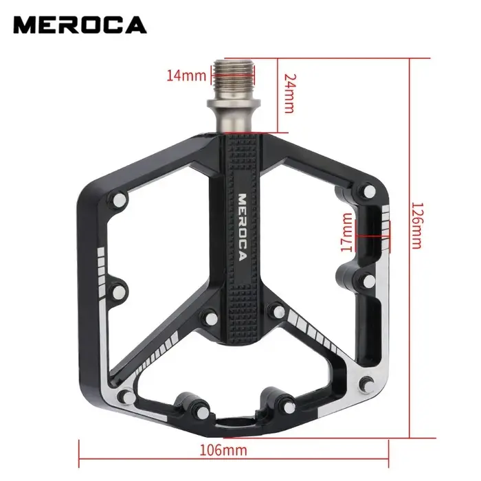 Pédales de VTT MEROCA en alliage d'aluminium