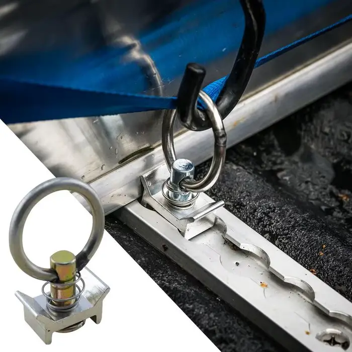 Système d'arrimage de piste en L, Rail d'arrimage de livraison en aluminium pour remorque fermée, fixation de fret en voie en L pour le transfert de Trarvel