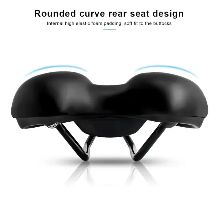 Selle de vélo creuse en cuir PU pour hommes et femmes