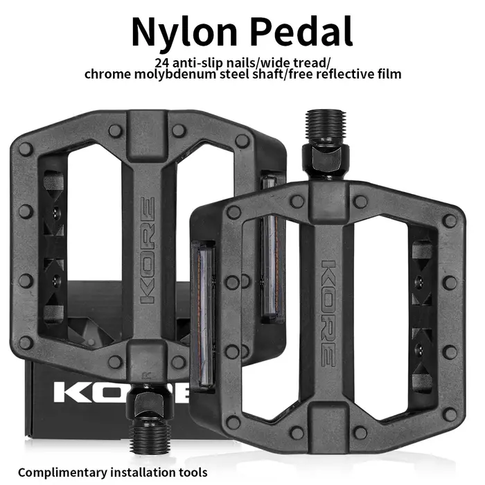 Pédales de vélo ultralégères antidérapantes en Nylon imperméable repose-pieds route BMX vtt route pl