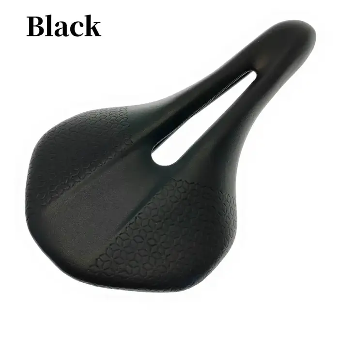 Selle de vélo en cuir marron creux, respirant, léger, siège de vélo de course, coussin de vélo, rout