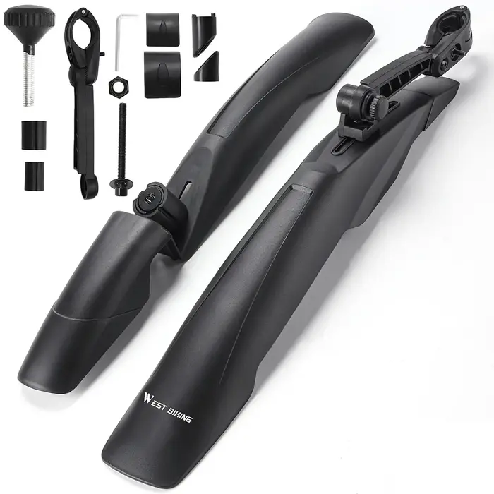 2 pièces garde-boue de vélo garde-boue de roue de pneu avant arrière de vélo garde-boue de vélo vtt 