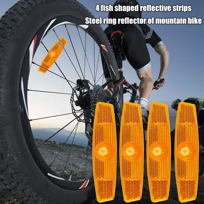 Lumières réflecteur de cyclisme sur route vtt 4x