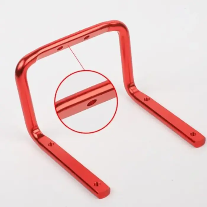 Support de montage de porte-bidon en alliage d'aluminium double support de bouteille pour selle de vélo de route montagne et ville noir rouge