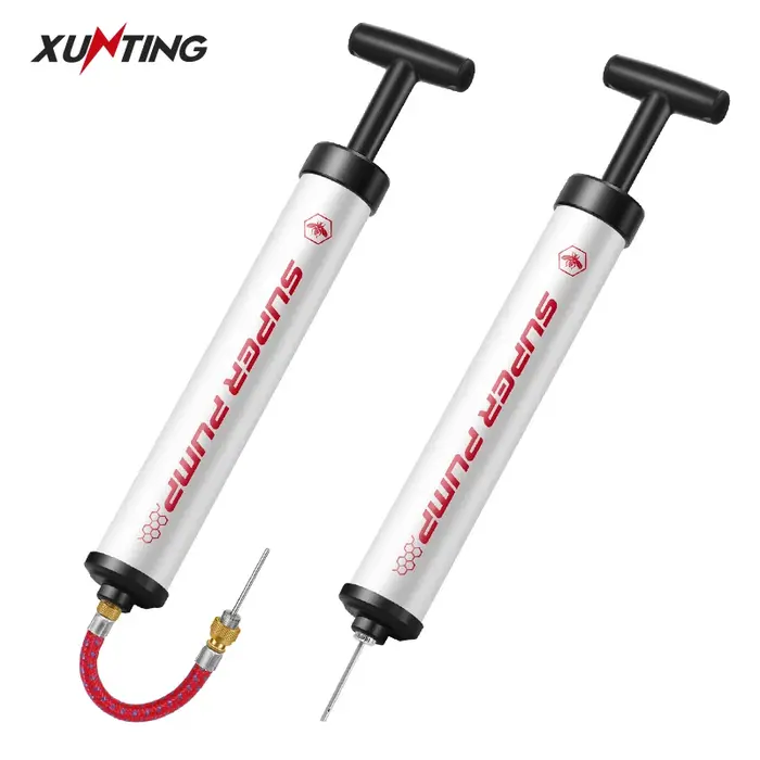 Xunting pédale vtt pompe à vélo vtt vélo balle pompe à Air gonfleur Schrader pompes à vélo accessoires de gonflage compacts pour la natation
