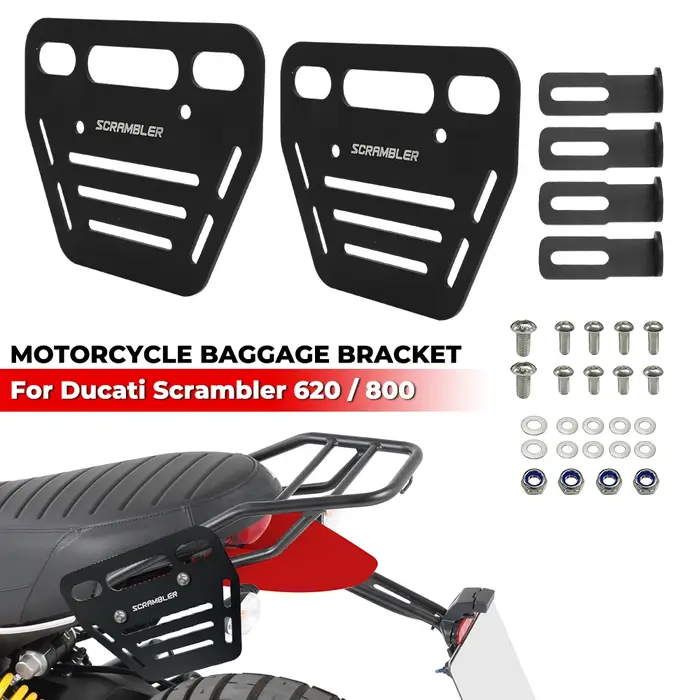 Porte-bagages latéral pour moto
