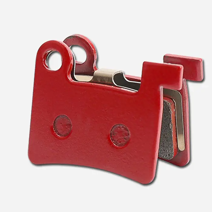 Paire de plaquettes de frein à disque haute teneur en cuivre pour vélo électrique Elida LBN rouge performance tout-terrain longue distance