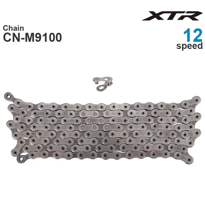 Chaîne d'origine SHIMANO XTR CN-M9100 chaîne de VTT vtt 12 vitesses M9100 116/126L avec lien rapide