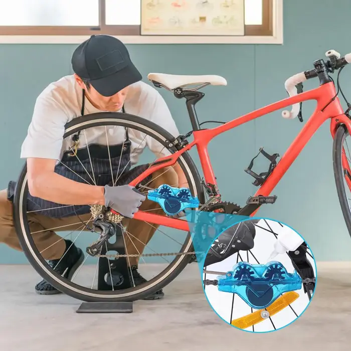 Kit de nettoyage de chaîne de vélo avec brosse à chaîne et dégraissant