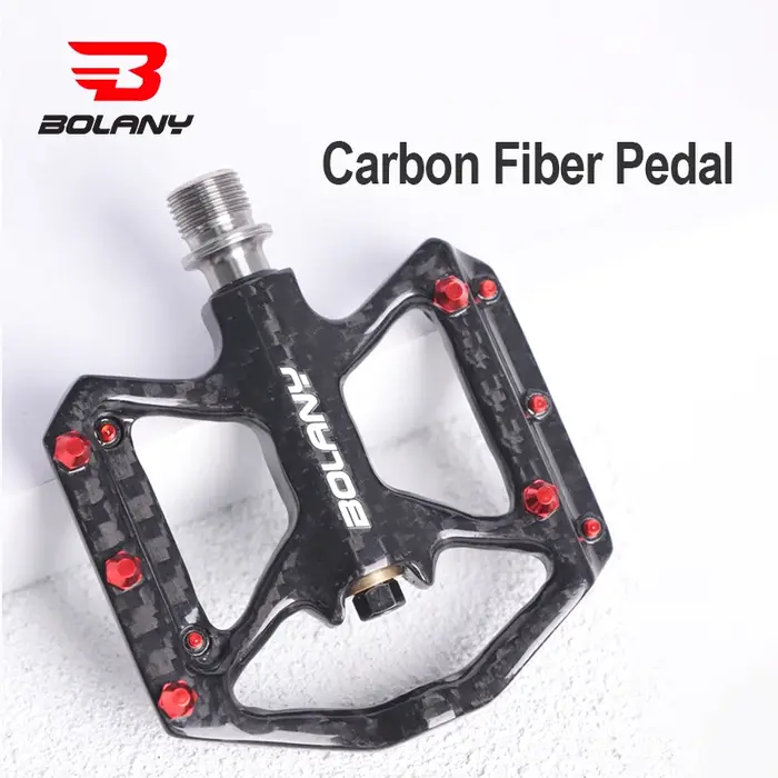 Pédales de Vélo en Fibre de Carbone Ultralégères BOLANY - Antidérapantes