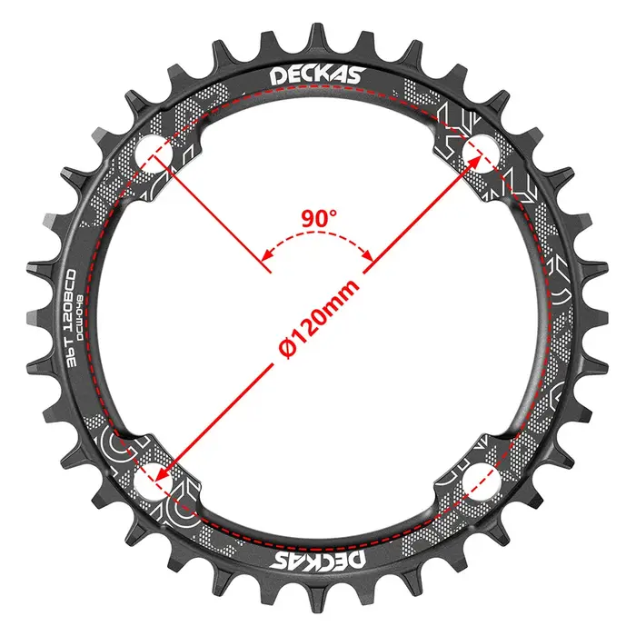 Plateau de vélo rond pour pédalier SRAM X5/X7/X9