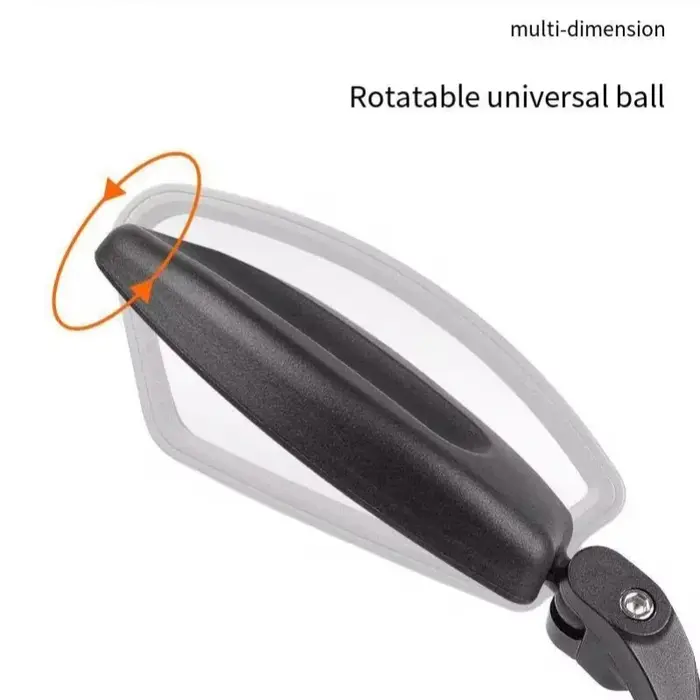 Rétroviseur de vélo VTT HD réflexion miroir batterie
