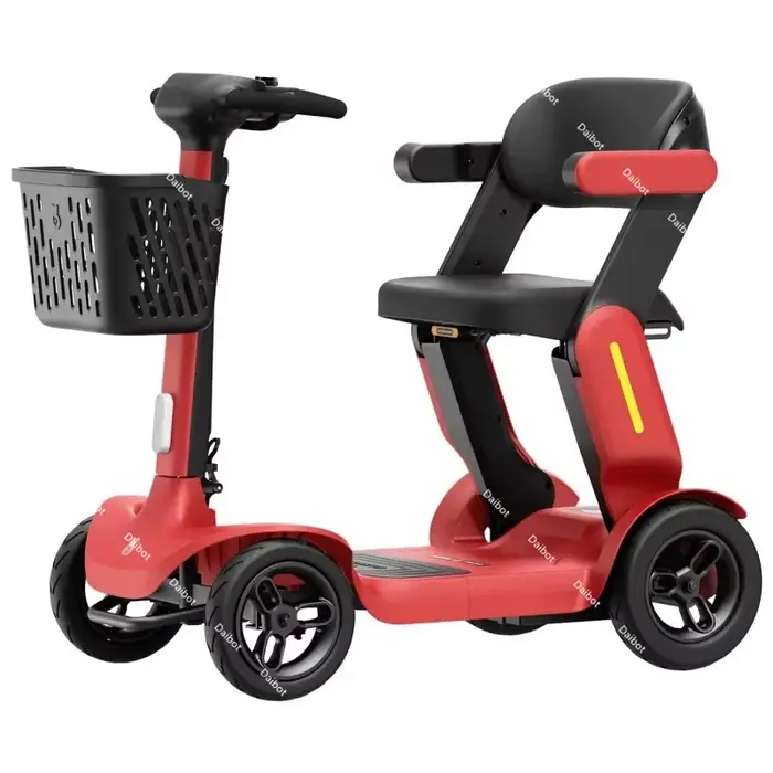 Scooter de mobilité intelligent de voyage pliable 4 roues pré-assemblé avec siège à Induction/remontoir de voix