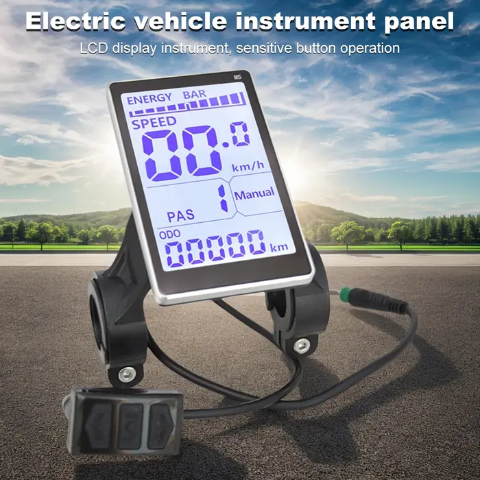 Écran d'affichage LCD pour vélo électrique 24-48V