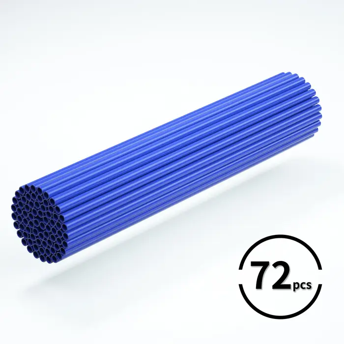 72 pièces enveloppes de protection de rayons de roue de vélo 24 cm Kit d'enveloppe