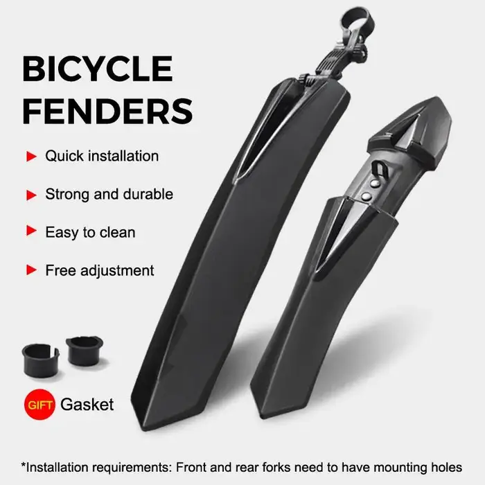 Garde-boue pour vélos de montagne, universels pour vélos de route de 24-26-27,5 pouces, garde-boue pour vélos, accessoire complet