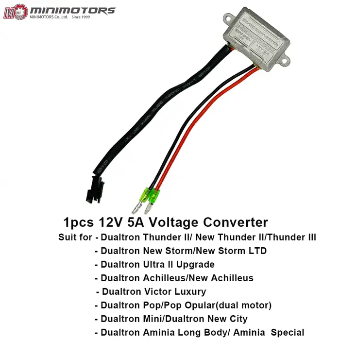 Convertisseur de tension Original Dualtron 12V 5A, convertisseur DC-DC pour MINIMOTORS Dualtron NEW 