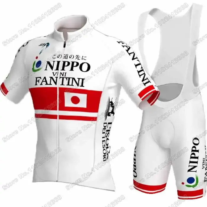 Maillot de cyclisme homme Vini Fanti ensemble sport été polyester avec coussinet en gel respirant pour vtt et route