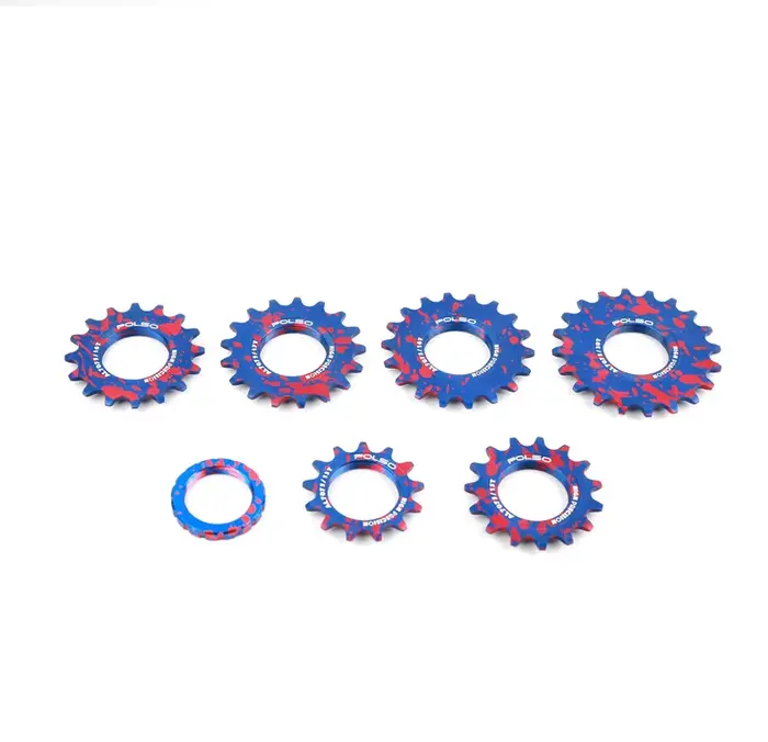 POLBUCBLUE et ROUGE Partners Gear Vélo Roue Libre AL-7075 13T 14T 15T 16T 17T 18T 20T Unique Vitesse Fixie