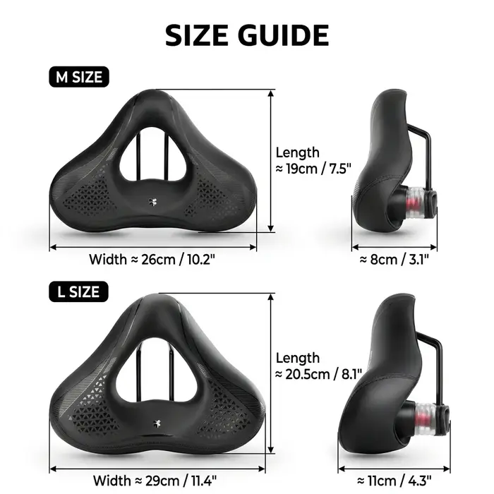 Selle de vélo ergonomique