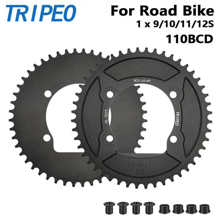 Plateau de pédalier TRIPEO 110BCD 4 boulons 40T-58T pour vélo de route