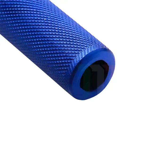 Guidon de moto en alliage d'aluminium CNC 28mm avec moletage et finition anodisée pour motocross scooter et ATV universel