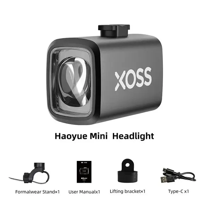 XOSS nouveau Haoyue Mini feu avant de vélo 1000 Lumens étanche en alliage d'aluminium Rechargeable,