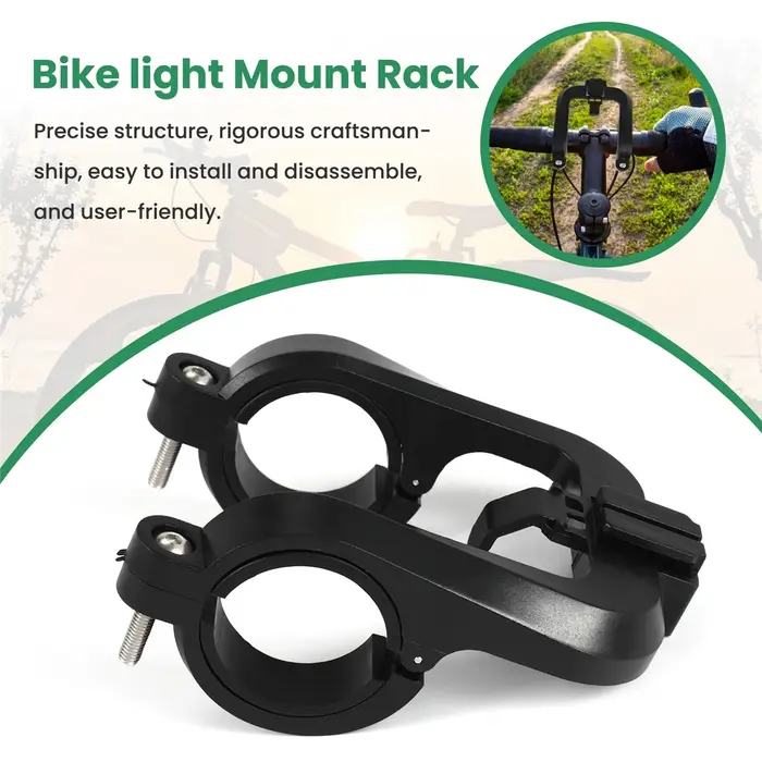 Support central pour éclairage de vélo