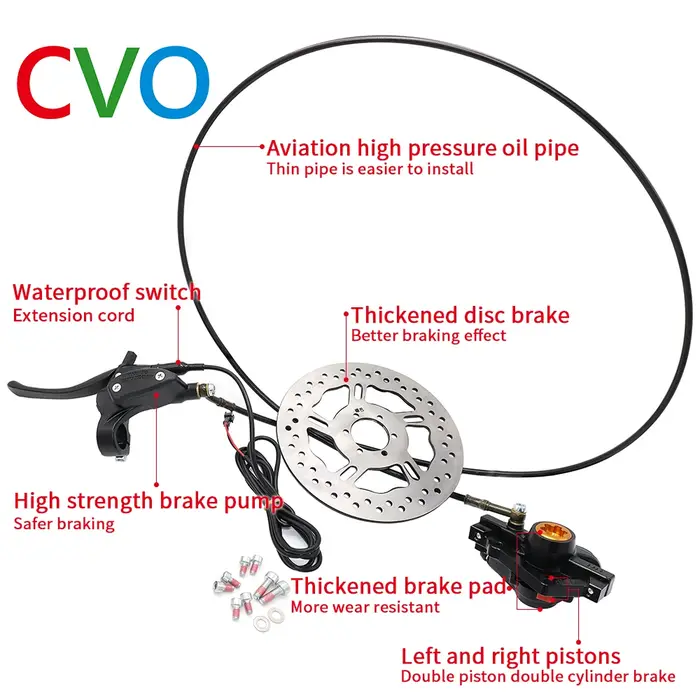 Ccalculator-Jeu de freins à disque hydrauliques pour vélo électrique