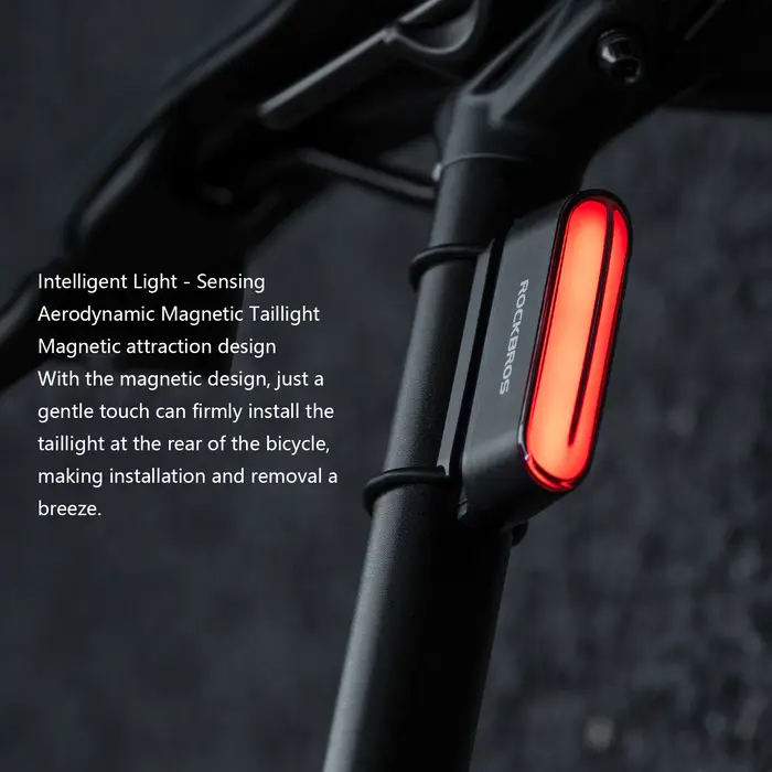 Feux de vélo feu arrière à Induction lampe d'avertissement