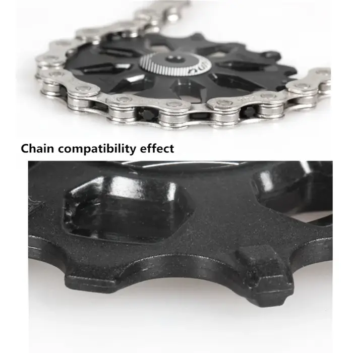 FOVNO 12T 14T 16T jeu de poulies de dérailleur arrière Support de roue de guidage à dents larges et 
