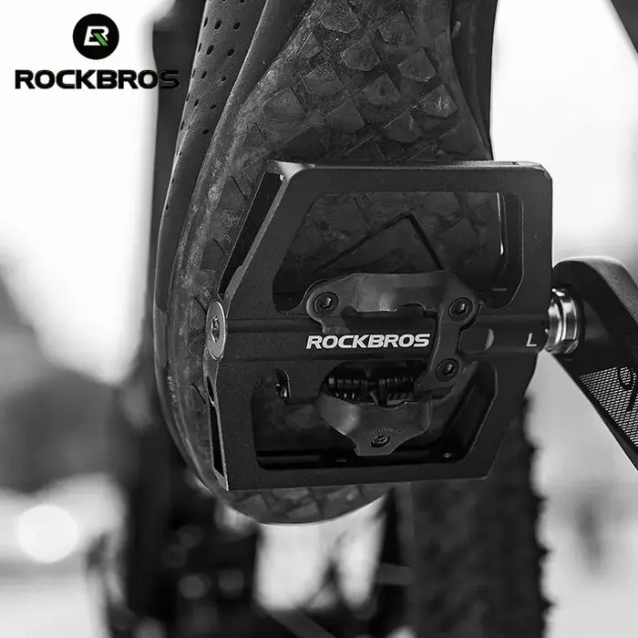 ROCKBROS – pédale de verrouillage de vélo 2 en 1