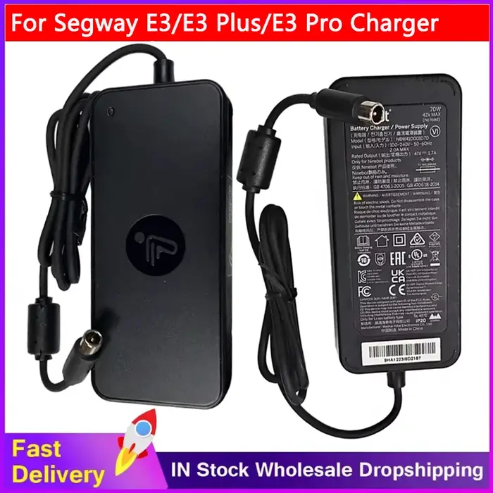 Chargeur d'origine 70W pour Scooter électrique Ninebot E3 E3 Plus E3 Pro
