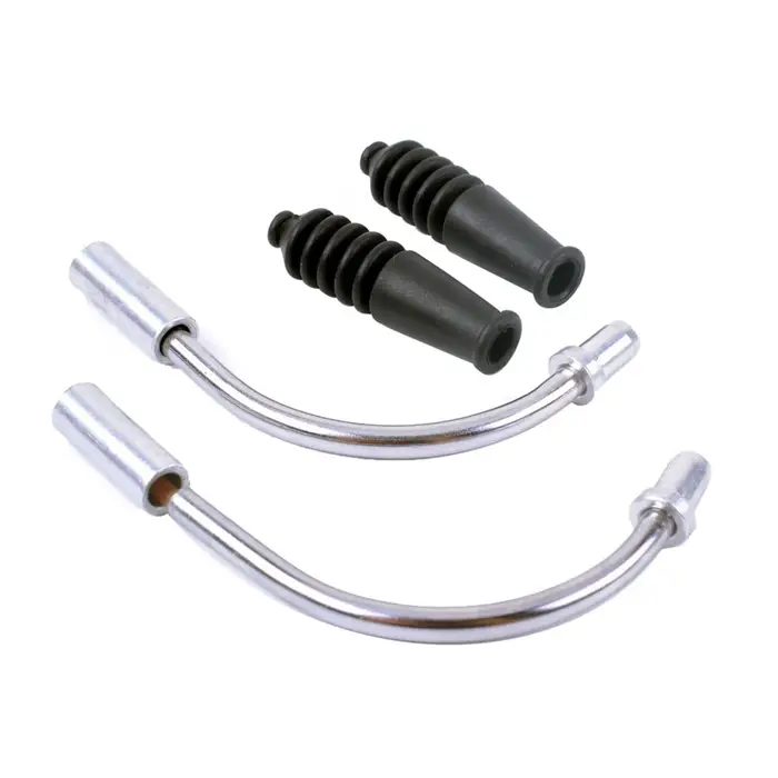 Câble de nouilles de frein de vélo V, tuyau en alliage d'aluminium avec bottes en caoutchouc, cadeau