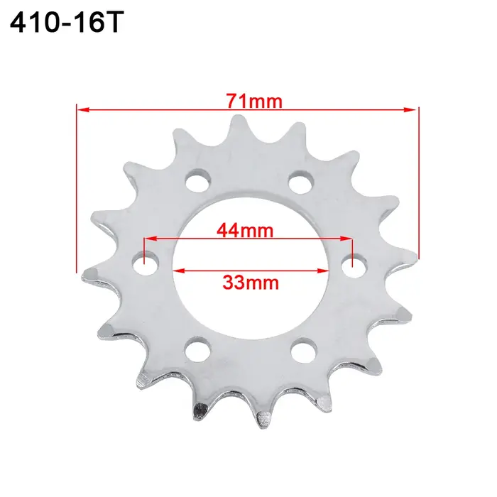 Vélo # Pignon fixe à 16/18/22/25/28 dents pour disque de frein, grande roue de chaîne pour scooter é