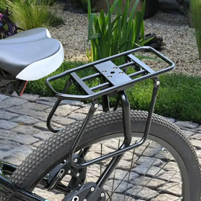 Porte-bagages arrière de vélo robuste en alliage d'aluminium