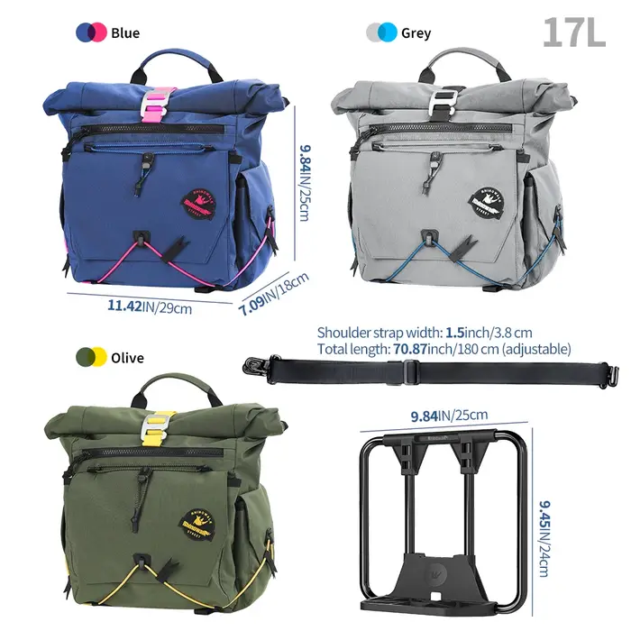 Sac de guidon de vélo Rhinowalk 17L