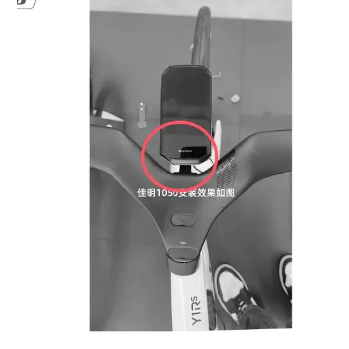 Support d'ordinateur de vélo en aluminium CNC pour guidon intégré Colnago Y1RS CC.Y1 compatible Garmin 1050 1040 et GoPro avec finition anodisée et clips nylon