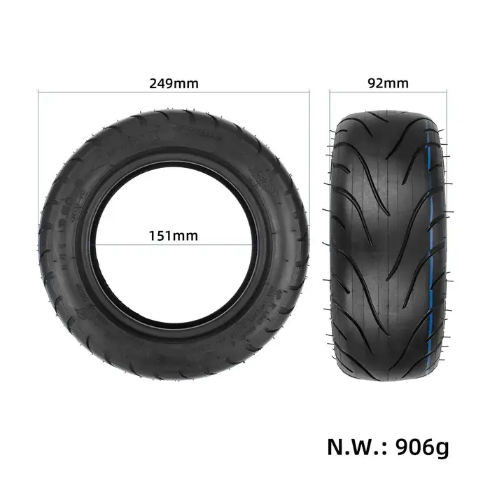 Pneu tubeless CST 3.50-6 pour trottinette électrique et roue d'équilibrage 10X3.50-6 10x4.00-6 90/65-6 Pneus universels 10 pouces sans chambre à air