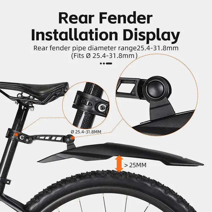 WEST BIKING-Garde-boue avant et arrière pour vélo