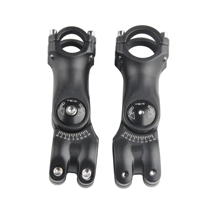 Tige de guidon de vélo réglable en alliage d'aluminium, angle variable de 60 degrés, adaptateur de fourche avant pour vélo de route