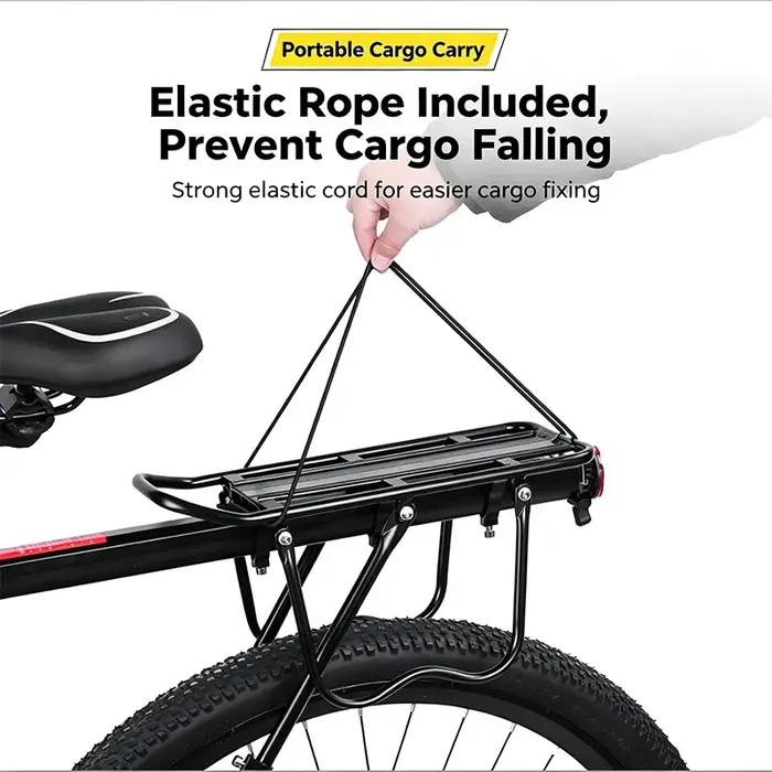 Porte-bagages arrière de vélo à fixation rapide