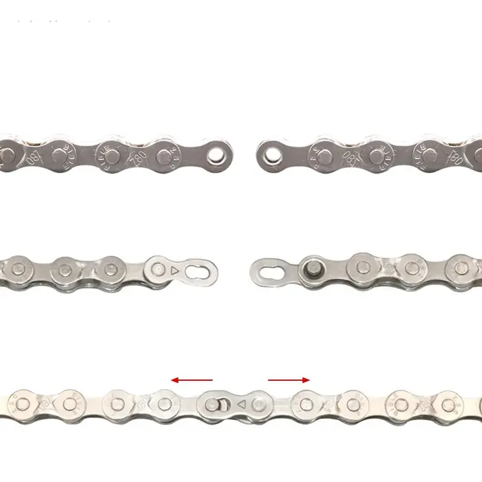 Chaîne de vélo 116L 8 9 10 11 12 vitesses argent
