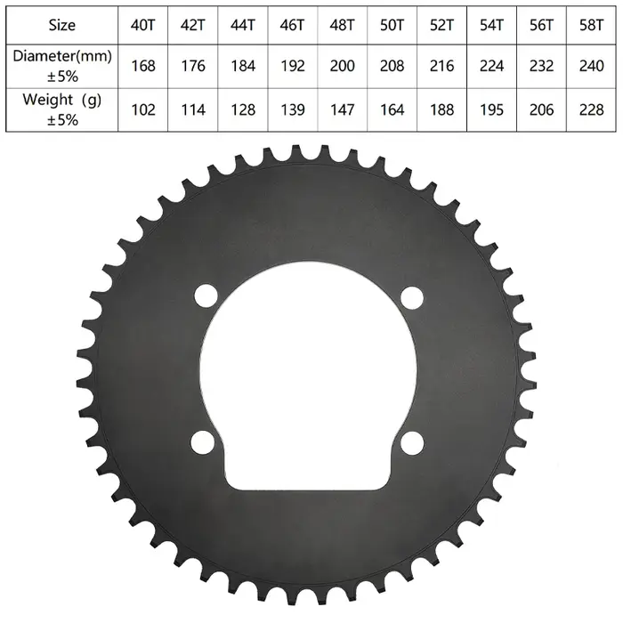 Plateau de pédalier TRIPEO 110BCD 4 boulons 40T-58T pour vélo de route