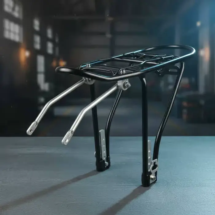 Porte-bagages arrière pliable et réglable pour vélo